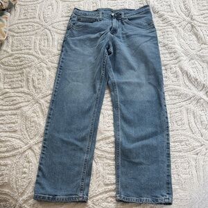 Classic Men's Wrangler Blue Straight-Leg Jeans, 29x30